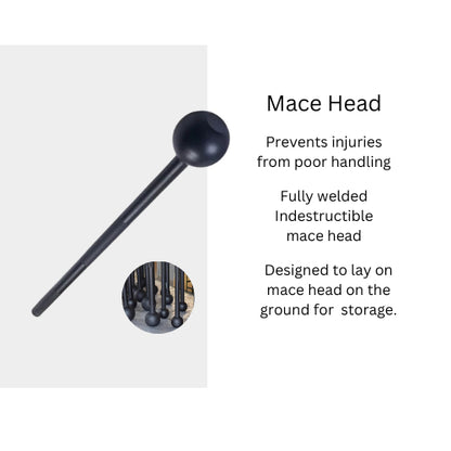 Steel Mace Bell Perfectly Balanced Hand-Sculpted Cast Iron 4kg - 20kg Macebell