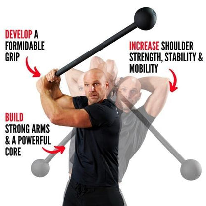 Steel Mace Bell Perfectly Balanced Hand-Sculpted Cast Iron 4kg - 20kg Macebell