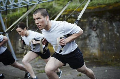 TRX Tactical Gym: The Most Durable Bodyweight Suspension Trainer Free Rugged Mesh Travel Bag