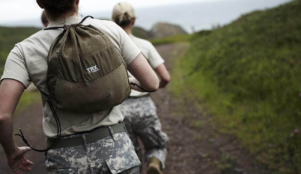 TRX Tactical Gym: The Most Durable Bodyweight Suspension Trainer Free Rugged Mesh Travel Bag