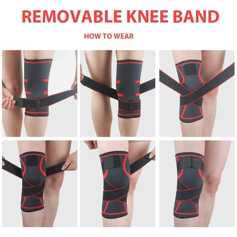 Knee Brace Knee Support Protector Compression Knee Sleeve for Arthritis Meniscus Tear Joint Pain Relief and Injury Recovery Working Out for Men Women