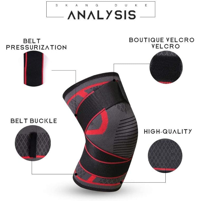 Knee Brace Knee Support Protector Compression Knee Sleeve for Arthritis Meniscus Tear Joint Pain Relief and Injury Recovery Working Out for Men Women
