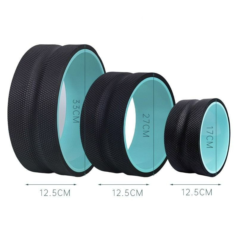 Tula Wheel Foam Roller - Targeted Muscle Roller for Deep Tissue Massage, Back Stretcher with Foam Padding