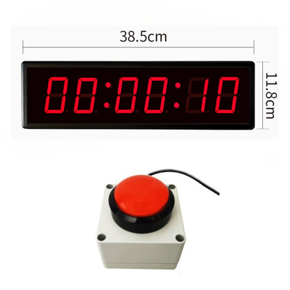 LED Interval Timer Count Down/Up Clock Stopwatch with Remote for Home Gym Fitness with Button start/stop Button