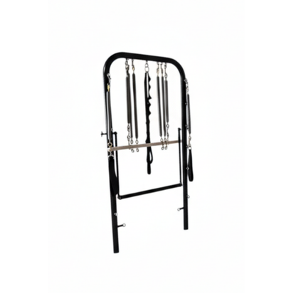 Tula Ropia 普拉提器械床：无缝设计，滑车顺畅。全伸缩绳索系统。适合所有普拉提水平的普拉提器械床，配有塔式梯桶。 