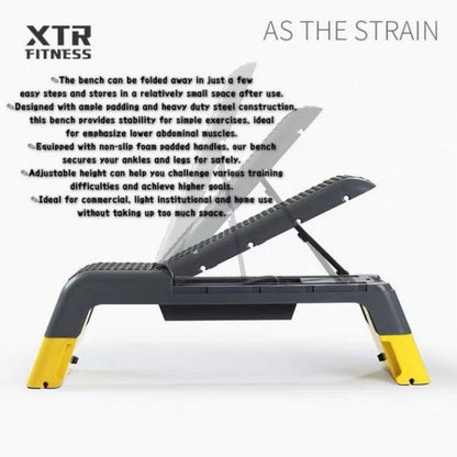 Vimat Foldable Adjustable Aerobic Stepper Deck Dumbell Gym Bench