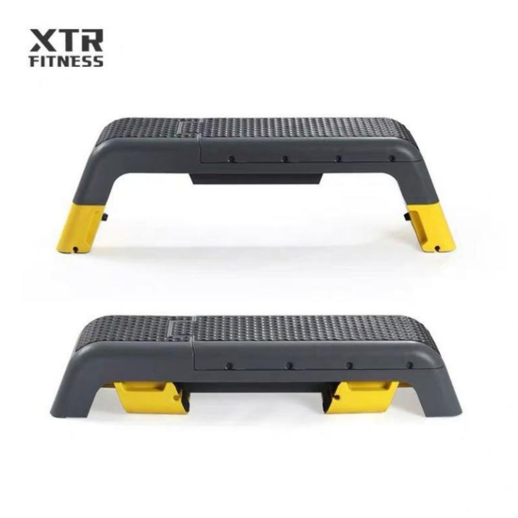 Vimat Foldable Adjustable Aerobic Stepper Deck Dumbell Gym Bench