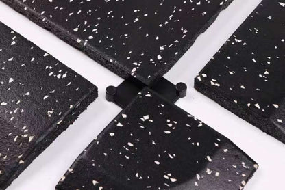 Rubber gym mats High Density EPDM Rubber Tile Mat With Connector 20mm Thickness Crossfit Gym Flooring