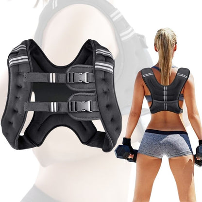 MMB Gileko Weighted Vest Workout 2.5kg/5kg/7.5kg/10kg/12.5kg Body Weight Vest