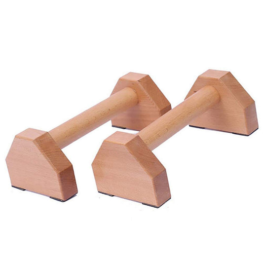 Wood Parallettes Handstand Pushups Stands Bars Gymnastic Russian Style Stretch Push-Ups Double Rod
