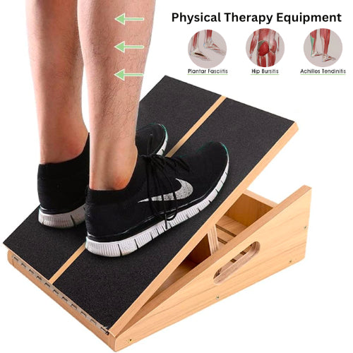 Wooden Slant Board, Adjustable Incline Board Calf Ankle Stretcher