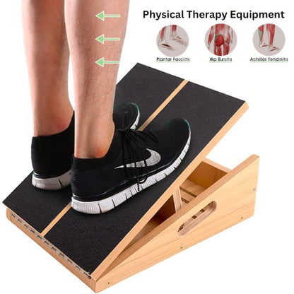 Wooden Slant Board, Adjustable Incline Board Calf Ankle Stretcher