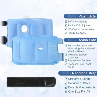 Wrist Ice Pack Wraps for Carpal Tunnel Relief (2-Piece Set) Reusable Gel Ice Packs for Hand Injuries Rheumatoid Tendinitis and Swelling Blue-pack 2