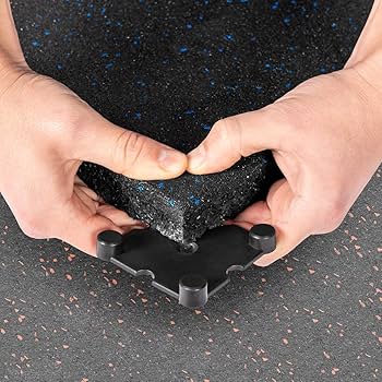 Gym Flooring Tile Connectors Precision Fit Fast and Easy Installation Connector Rubber Gym Floor Mat Lock Heavy Exercise Fitness Equipment Mats Lock