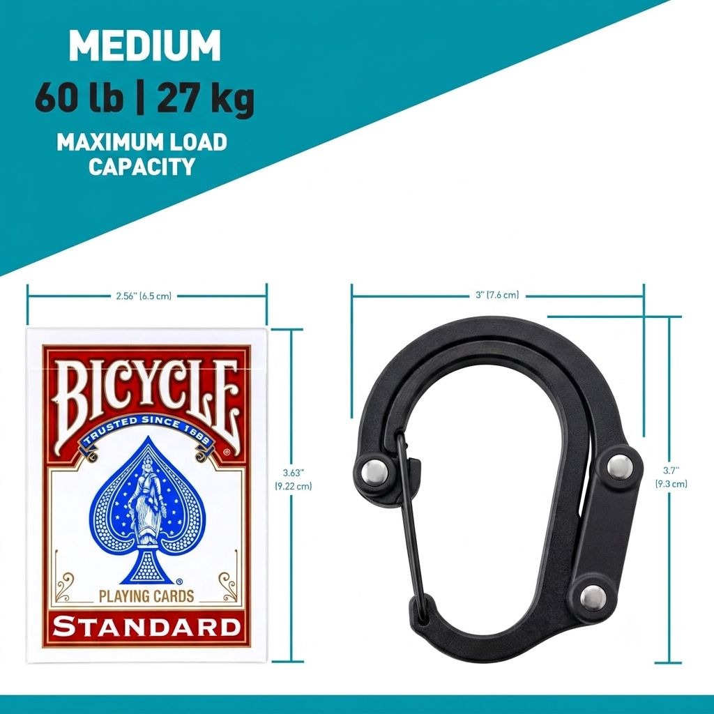 Garu Clip 360 – Versatile 3-in-1 Rotating Carabiner & Gear Hook for Hands-Free Storage