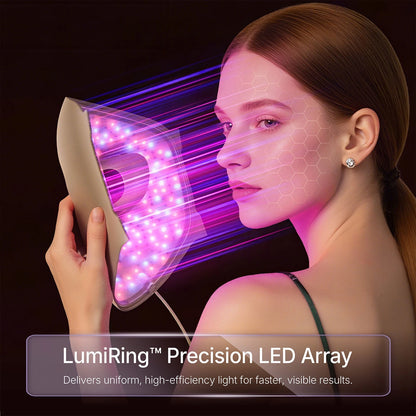 New Hello Face 4D LED Red Light Therapy Face Mask Wireless 311LEDs 4 Modes