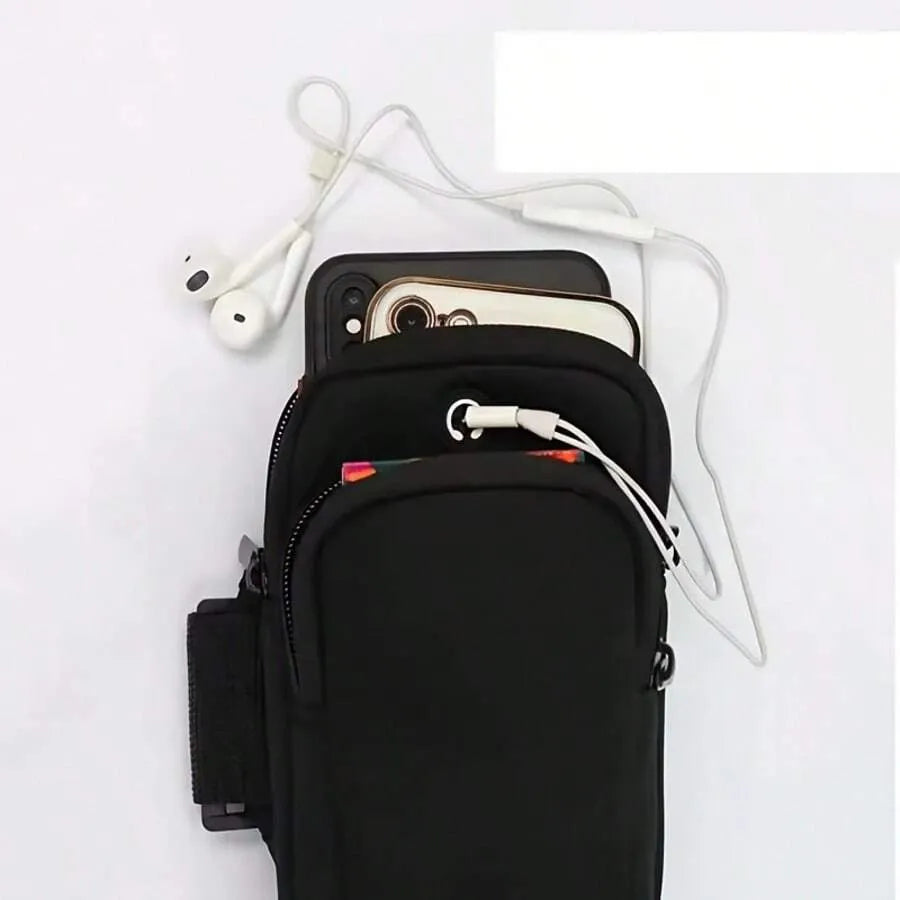 Unisex Running Armband Phone Holder, Arm Pouch Wrist Bag For Outdoor Sports