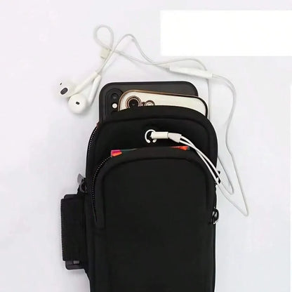 Unisex Running Armband Phone Holder, Arm Pouch Wrist Bag For Outdoor Sports