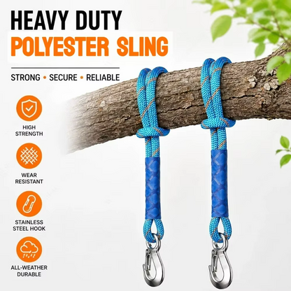 1 PCS Swing Ropes Hammock Extensions, Heavy-Duty Multi-Use Hanging Rope for Outdoor Weatherproof & UV-Resistant Web & Saucer Swings