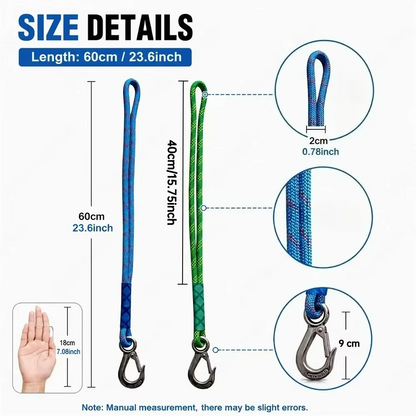 1 PCS Swing Ropes Hammock Extensions, Heavy-Duty Multi-Use Hanging Rope for Outdoor Weatherproof & UV-Resistant Web & Saucer Swings