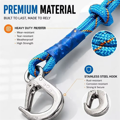 1 PCS Swing Ropes Hammock Extensions, Heavy-Duty Multi-Use Hanging Rope for Outdoor Weatherproof & UV-Resistant Web & Saucer Swings