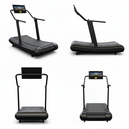 MMB Aeres Professional Smart Curved Treadmill | Non-Motorized | HD Touch Screen