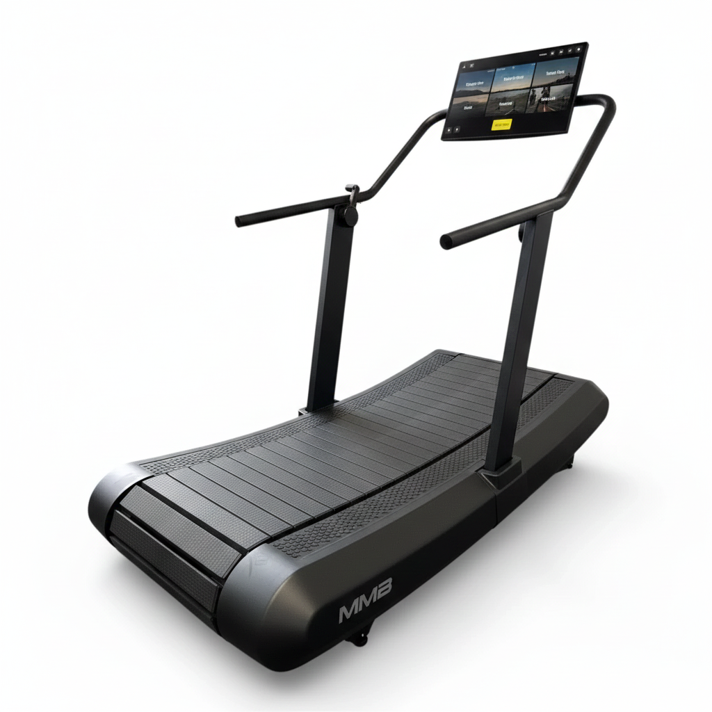 MMB Aeres Professional Smart Curved Treadmill | Non-Motorized | HD Touch Screen
