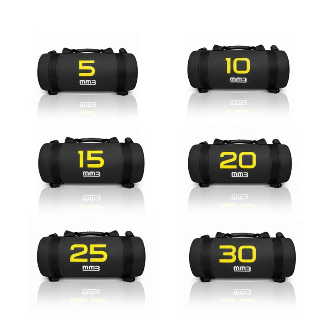 MMB Duna预加重力量沙袋，采用Metaxi加固型重型尼龙背带和提手，内部采用实心球设计，HYROX 