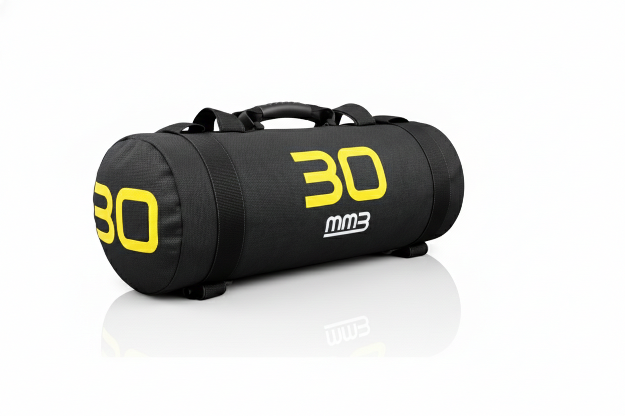 MMB Duna预加重力量沙袋，采用Metaxi加固型重型尼龙背带和提手，内部采用实心球设计，HYROX 