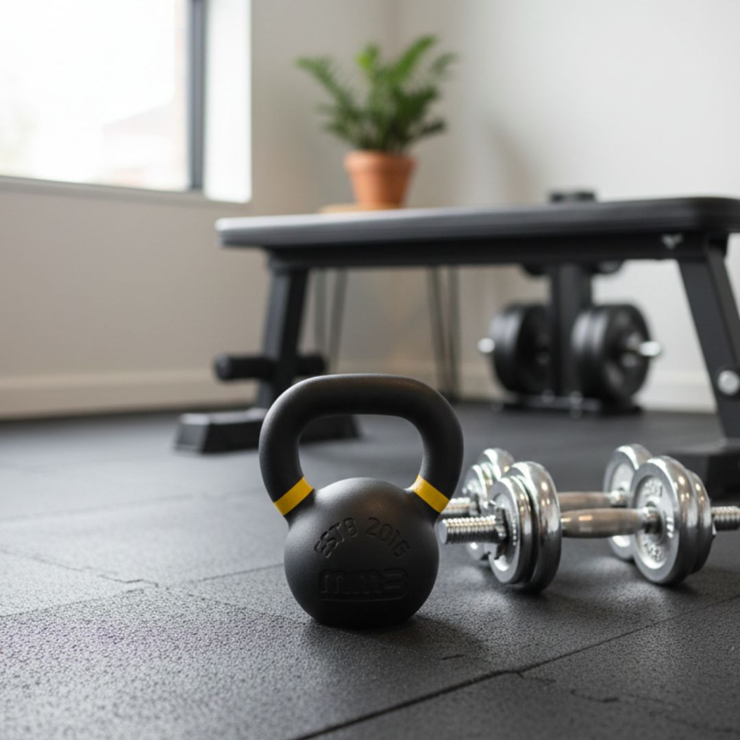 MMB黑色粉末涂层硬式铸铁壶铃