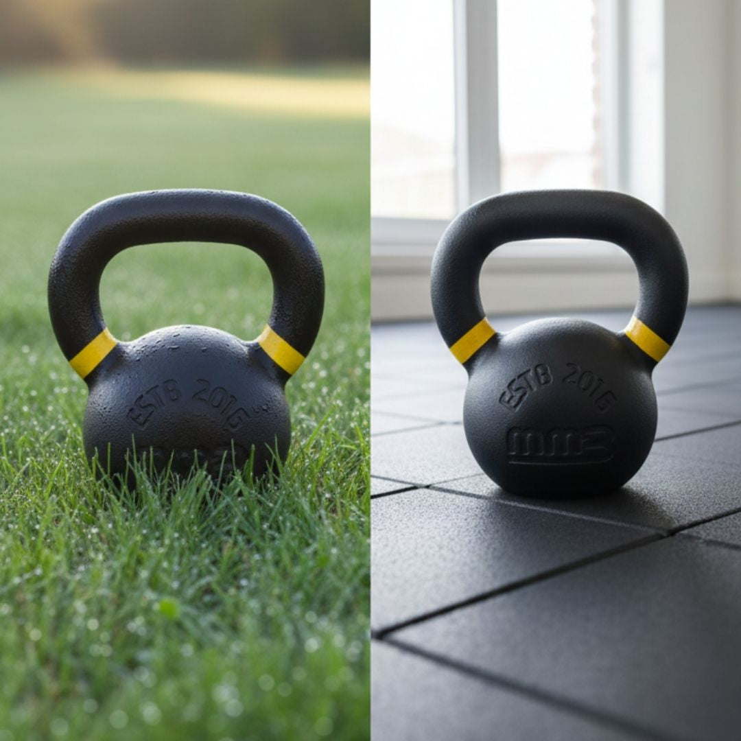 MMB黑色粉末涂层硬式铸铁壶铃