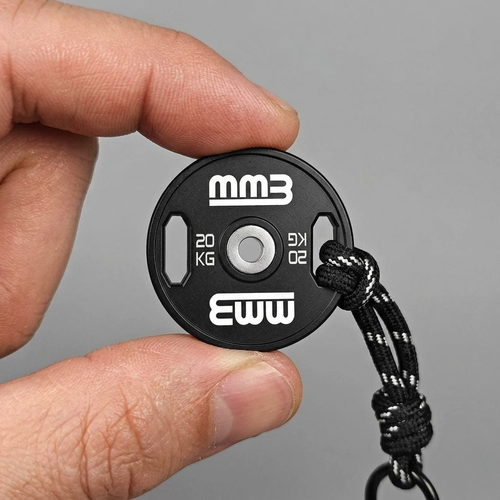 MMB Mikro 20kg Weight Plate Keychain – Mini Plate, Maximum Attitude