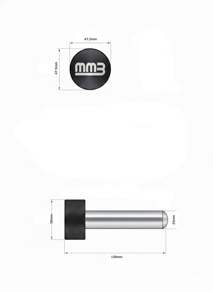 MMB Karfi Magnetic Hitch Pin – Solid Stainless Steel (25mm)