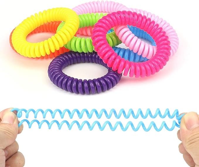 Mosquito Repellent Bracelets Individually Wrapped Mosquito Repellent Bands DEET Free Insect Bug Repellent Wristbands for Adults Kids