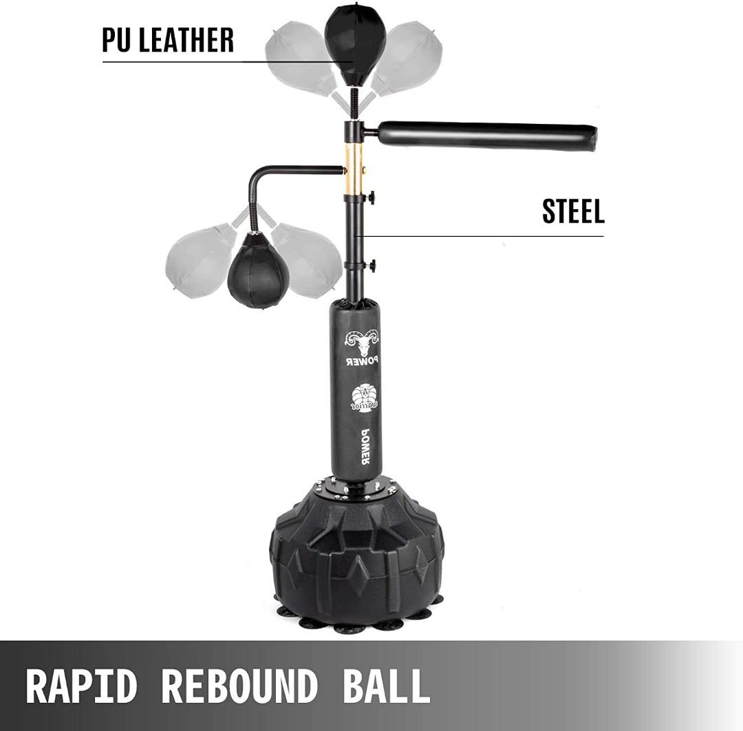 MMB Reflex Punching Bag 360 Spinning Bar Boxing Speed Trainer Dual Bag