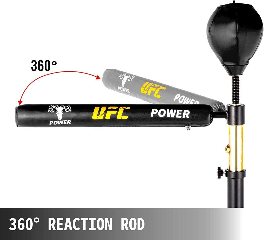 MMB Reflex Punching Bag 360 Spinning Bar Boxing Speed Trainer Dual Bag