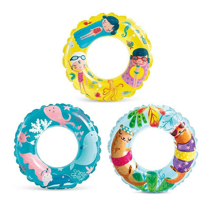 INTEX Puff ‘N Play® Water Toys INTEX Swimming Ring Float (60cm) Party Toy Inflatable