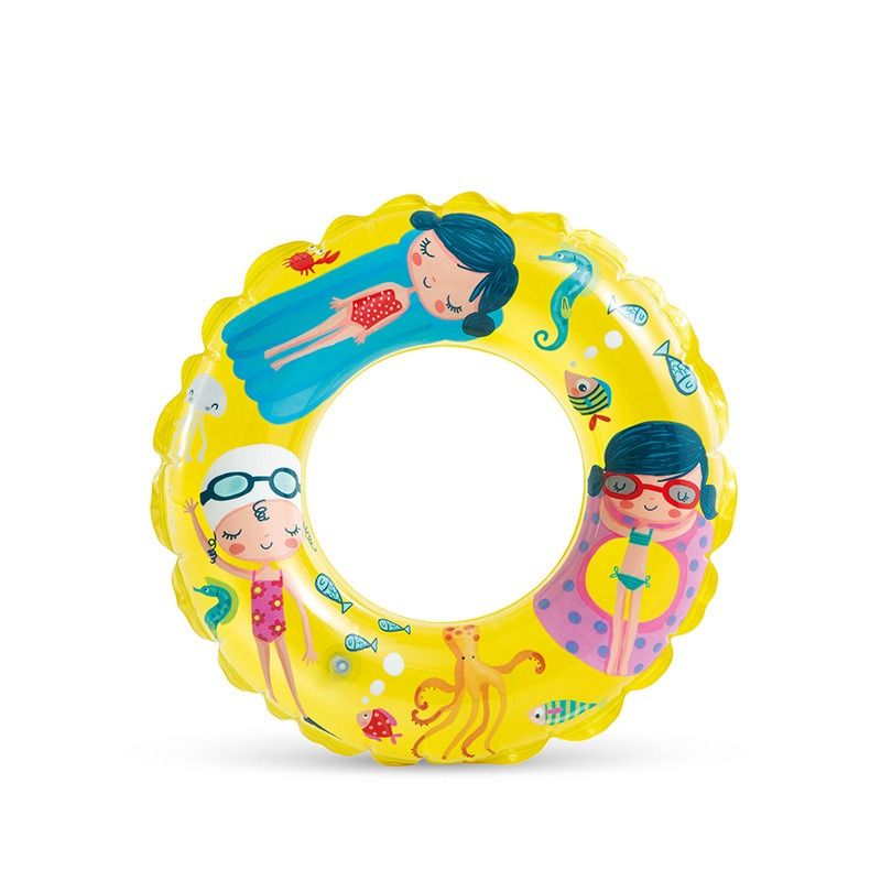 INTEX Puff ‘N Play® Water Toys INTEX Swimming Ring Float (60cm) Party Toy Inflatable