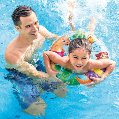 INTEX Puff ‘N Play® Water Toys INTEX Swimming Ring Float (60cm) Party Toy Inflatable