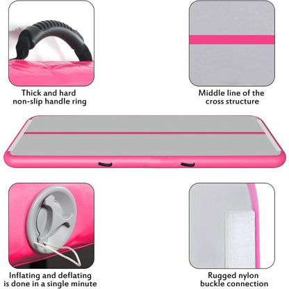 Gymnastics Air Mat Tumble Track Tumbling Mat Inflatable Floor Mats With Electric Air Pump