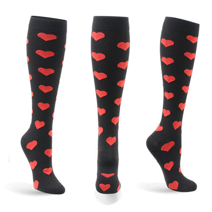 Compression Socks Knee High Men Sports Socks 20-30mmHg Edema Diabetes Varicose Veins Running Women Marathon Compression