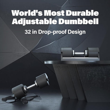 SNODE AD80 Drop Resistance 80 lbs Adjustable Dumbbell Set- Exhaustion Training Weights Adjustable Dumbbells-