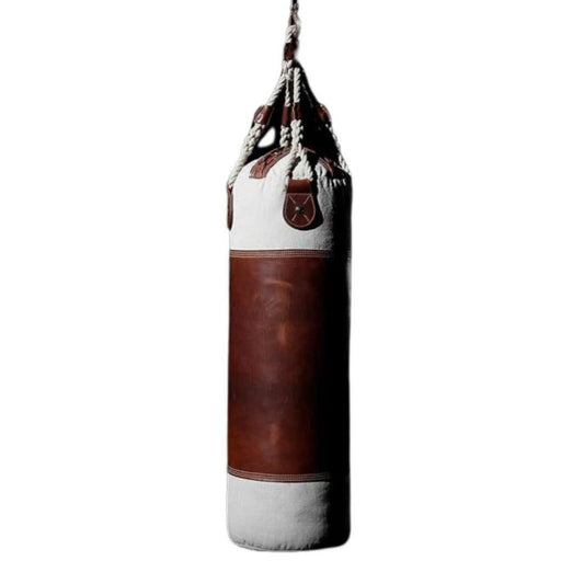 MMB Tavros Series Retro Punching Bag Hemp Rope Microfiber Skin