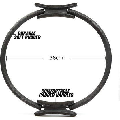 Pilates Ring Circle, Fitness Ring Magic Circle, Pilates Ring 38cm for Thigh Workout, Yoga Ring Thigh Toner