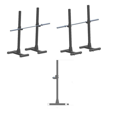 MMB Pollux Split Squat Rack: Space-Saving, Robust and Versatile