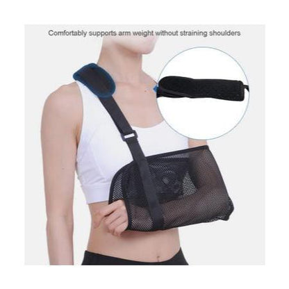 Adjustable Breathable Arm Sling Support Brace, Universal Shoulder Strap Immobilizer