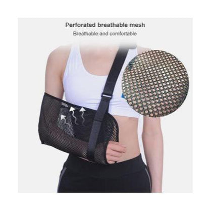 Adjustable Breathable Arm Sling Support Brace, Universal Shoulder Strap Immobilizer