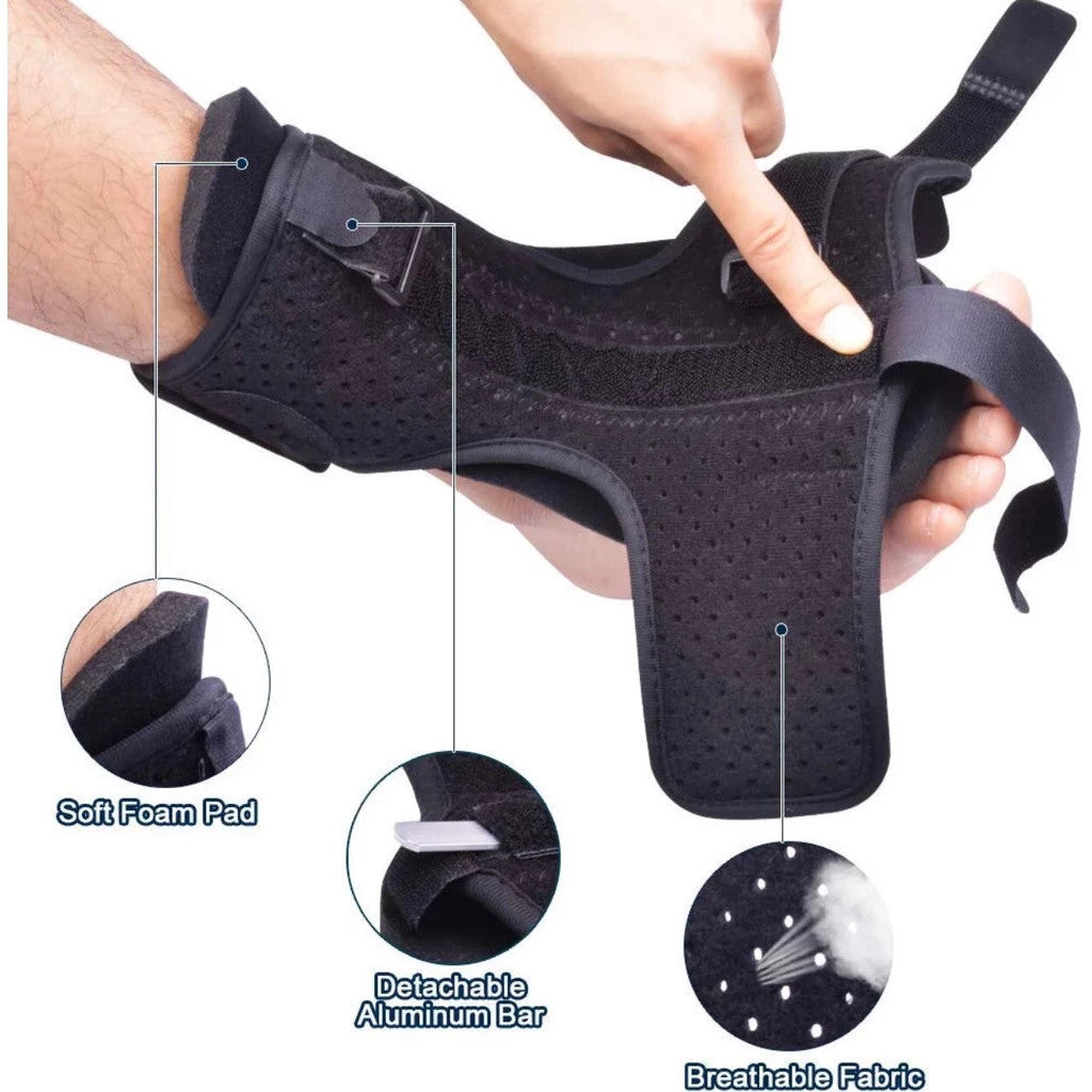 SG Stock Adjustable Night Splint for Plantar Fasciitis Relief Achilles Tendonitis Foot Drop Ankle Foot Arch Support