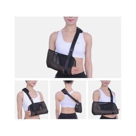 Adjustable Breathable Arm Sling Support Brace, Universal Shoulder Strap Immobilizer