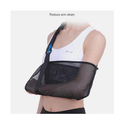 Adjustable Breathable Arm Sling Support Brace, Universal Shoulder Strap Immobilizer